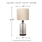 Bandile - Glass Table Lamp  - Clear / Bronze Finish