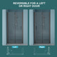 34"W x 72"H Fold Frameless Shower Door with Tempered Glass