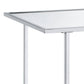Angwin Mirrored Faux Marble Console Table