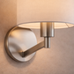 Nebula Brushed Nickel Base Wall Lamp with Rotary Switch