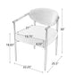 7 Pieces Modern Oval Dining Set