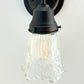 Antique Diamond Floral Flare Wall Sconce Light