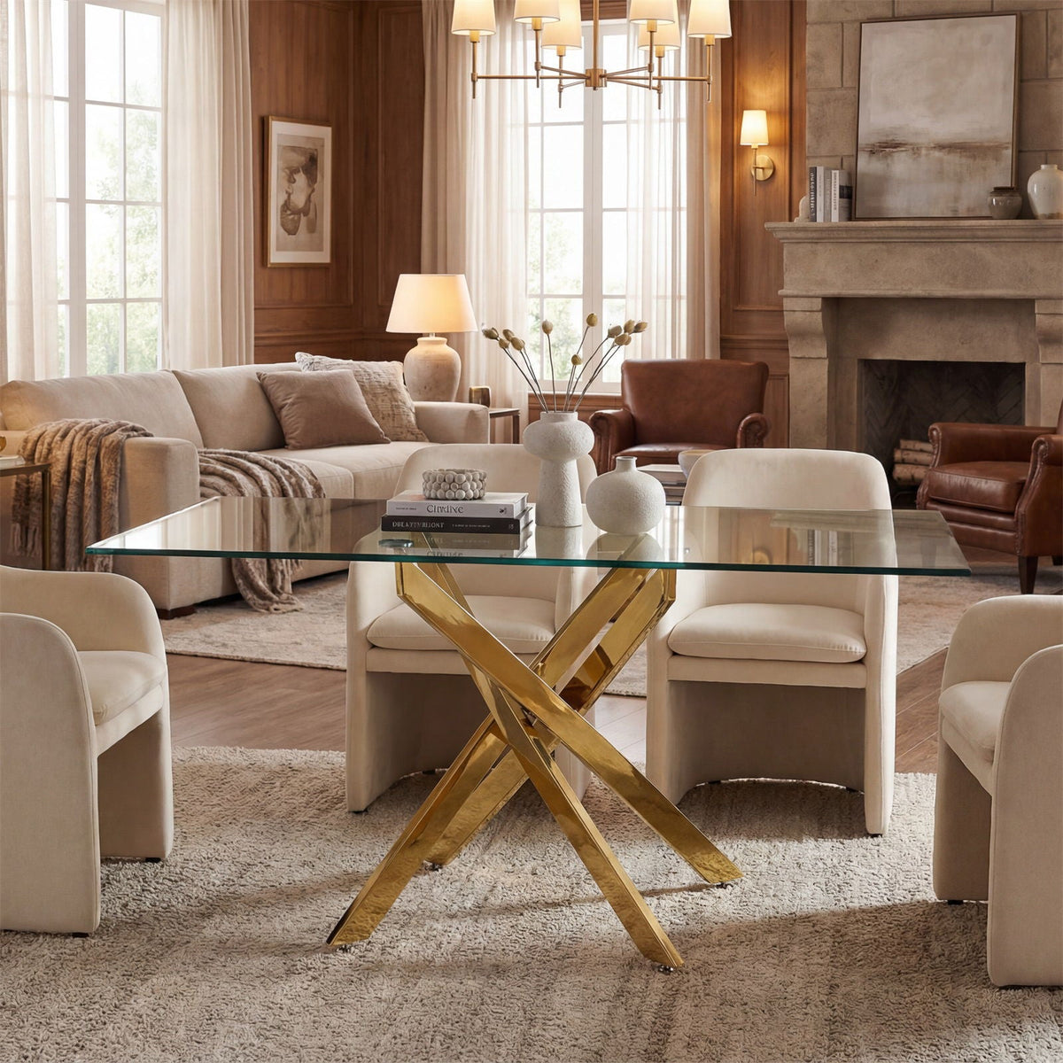 Modern Rectangular Table For Dining Room - view 4