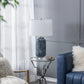 D16.9''xH28'' Ellis Glass Table Lamp