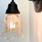 Antique Diamond Floral Flare Wall Sconce Light