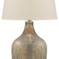 Mari - Glass Table Lamp  - Gray / Gold Finish
