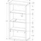 Bookshelf, Bookcase, Etagere, 5 Tier, 48"h, Office, Bedroom