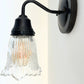 Antique Diamond Floral Flare Wall Sconce Light