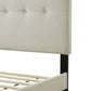 Full Sized Upholstered Bed in a Box with USB