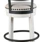 Valebeck - Tall Upholstered Swivel Barstool
