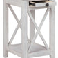 Adalane - Accent Table - White / Gray