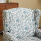 Modern Accent Chair with Retro Wood Legs