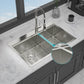 Topmount Drop In Kitchen Sink - 33" x 22" Double Bowl (60/40)