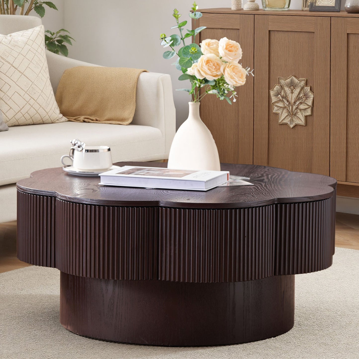 Modern Flower Shaped Coffee Table