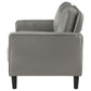 Ruth Upholstered Track Arm Loveseat Grey - view 3