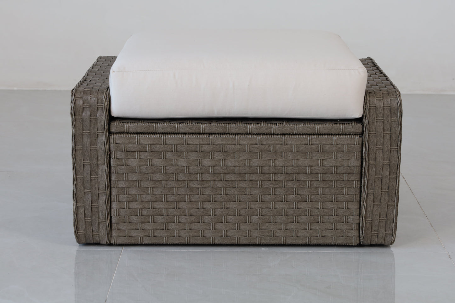 Luxury Rattan Patio Conversation Set – Includes 2 Swivel Chairs, Sofa, Coffee Table, And 2 Ottomans With Premium