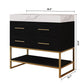36" Artificial Stone Bathroom Vanity with Ceramic Sink