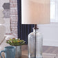 Bandile - Glass Table Lamp  - Clear / Bronze Finish