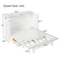 Solid Pine Murphy Bed Chest Cube Cabinet Bed With Charging Station And Large Storage Drawer For Home Office - view 4
