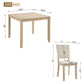 Modern 4 Person Dining Table Set with 4 Chairs