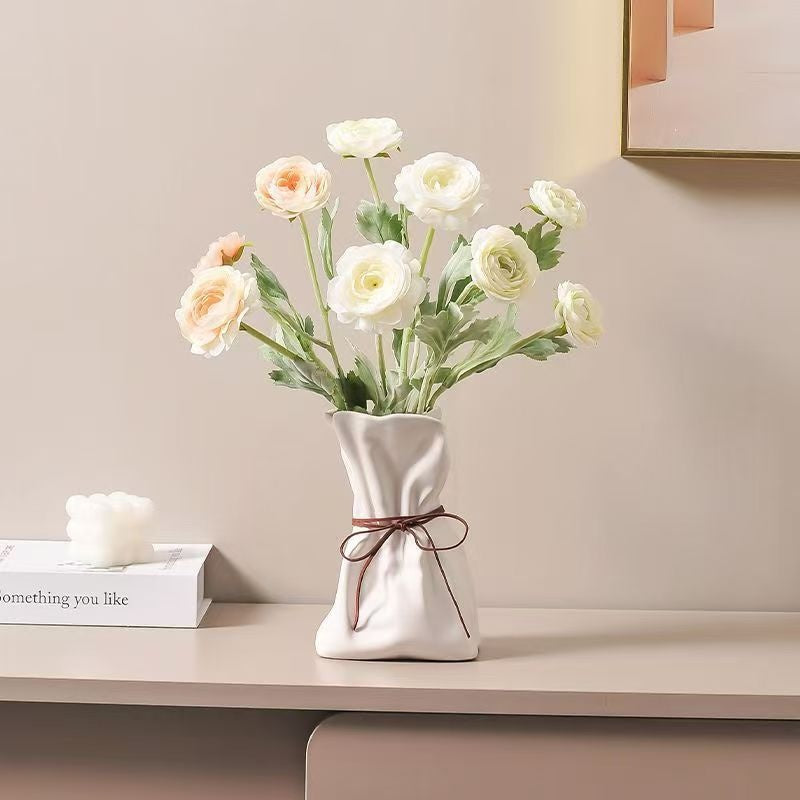 Resin Vase Elegant Flower Arrangement Home Decor