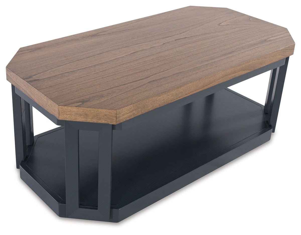 Landocken - Occasional Table Set (Set of 3) - Brown / Blue