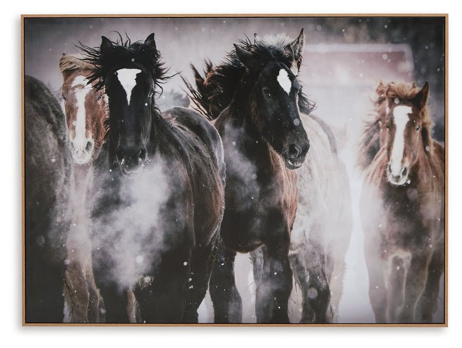 Chaseburn - Wall Art - Brown / Black / White