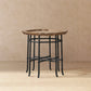 Foundry 24" Square Reclaimed Pine Wood & Iron Side Table