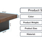 35.4 Inches Farmhouse Square LED Coffee Table – Rustic
