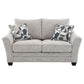 Tomkins Boucle Upholstered Loveseat Light Grey - view 2