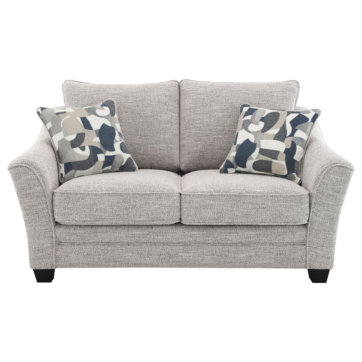 Tomkins Boucle Upholstered Loveseat Light Grey - view 2
