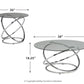 Hollynyx - Occasional Table Set (Set of 3) - Chrome Finish
