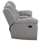 Gilson Chenille Upholstered Reclining Loveseat Grey - view 2