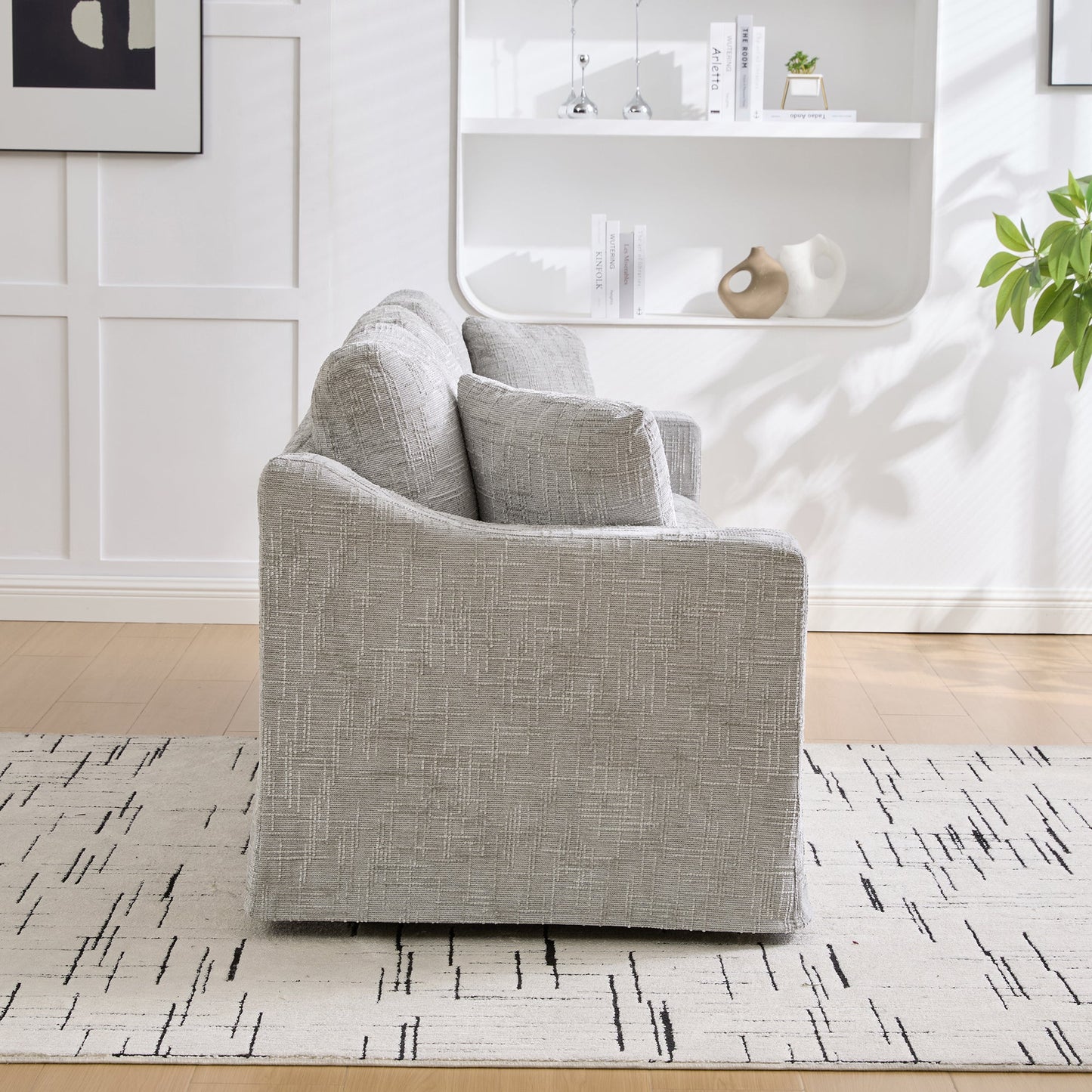 83.86" Wide Modern Casual Sofa