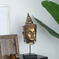 7x7.5x19.7" Buddha Statue Head On Stand