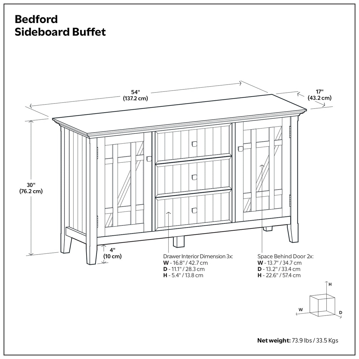 Bedford Sideboard Buffet