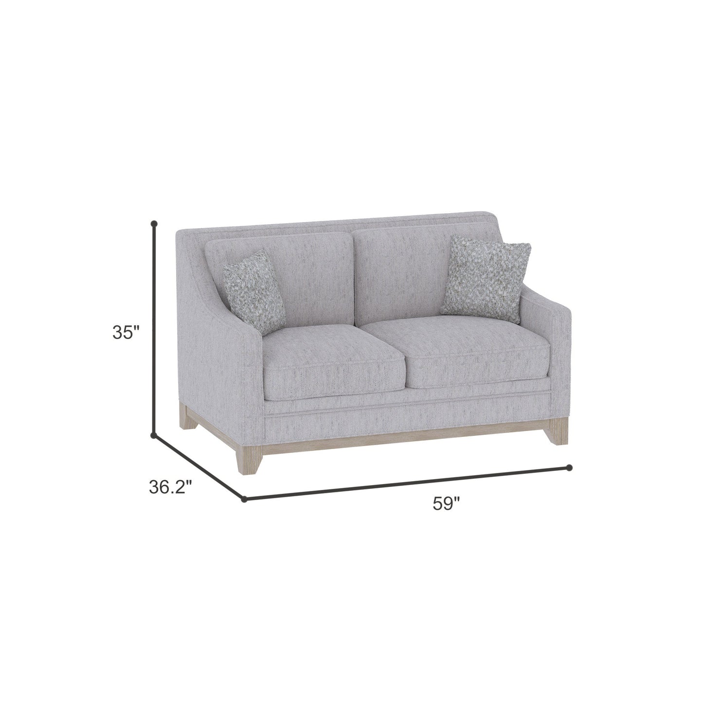 Gray Loveseat