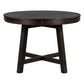 Gia - Round Extendable Dining Table With 16" Leaf Wood - view 3