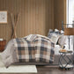 7 Piece Herringbone Comforter Set Neutral California King