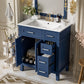 30" Bathroom Vanity with Ceramic Sink