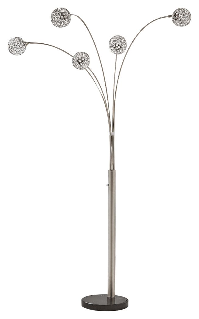Winter - Metal Arc Lamp - Silver Finish