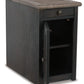 Tyler Creek - Chair Side End Table - Grayish Brown / Black