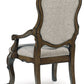 Maylee - Dining Upholstered Arm Chair (Set of 2) - Dark Brown