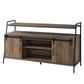 Rashawn - TV Stand - Rustic Oak & Black