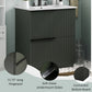 30" Bathroom Vanity with Ceramic Sink and Full-Extension Drawers