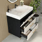 Modern Free-Standing Bathroom Vanity with Ceramic Vessel Sink