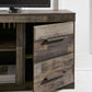 Derekson - LG TV Stand w/Fireplace Option - Multi Gray