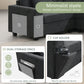 U Shaped Sectional Sofa 6 Seat Couch Set With Oversized Ottoman, Hidden Armrest Storage And Cup Holders USB - view 3