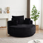 55'' Corduroy Foam Single Swivel Chair