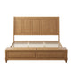 King Bed Frame with Tall Headboard and Storage Bench